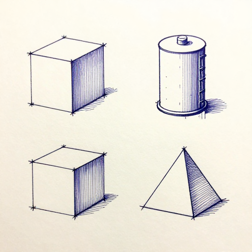 รูปทรงพื้นฐานสำหรับตึก: Box, Cylinder (ไซโล/เสา), 